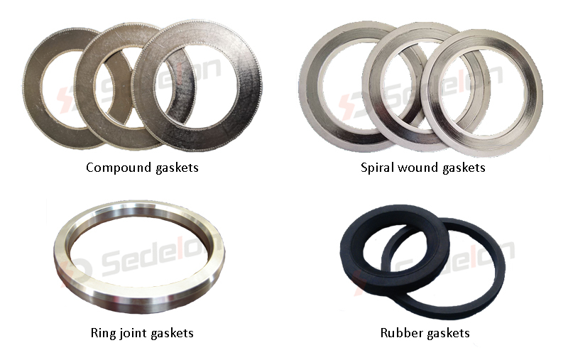 Types of valve gaskets